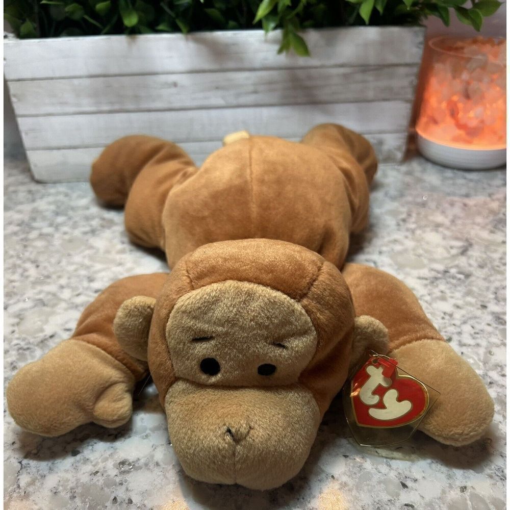 1997 TY Original Beanie Baby Buddy Pillow Pals‎ Swinger Monkey RETIRED Large 14"